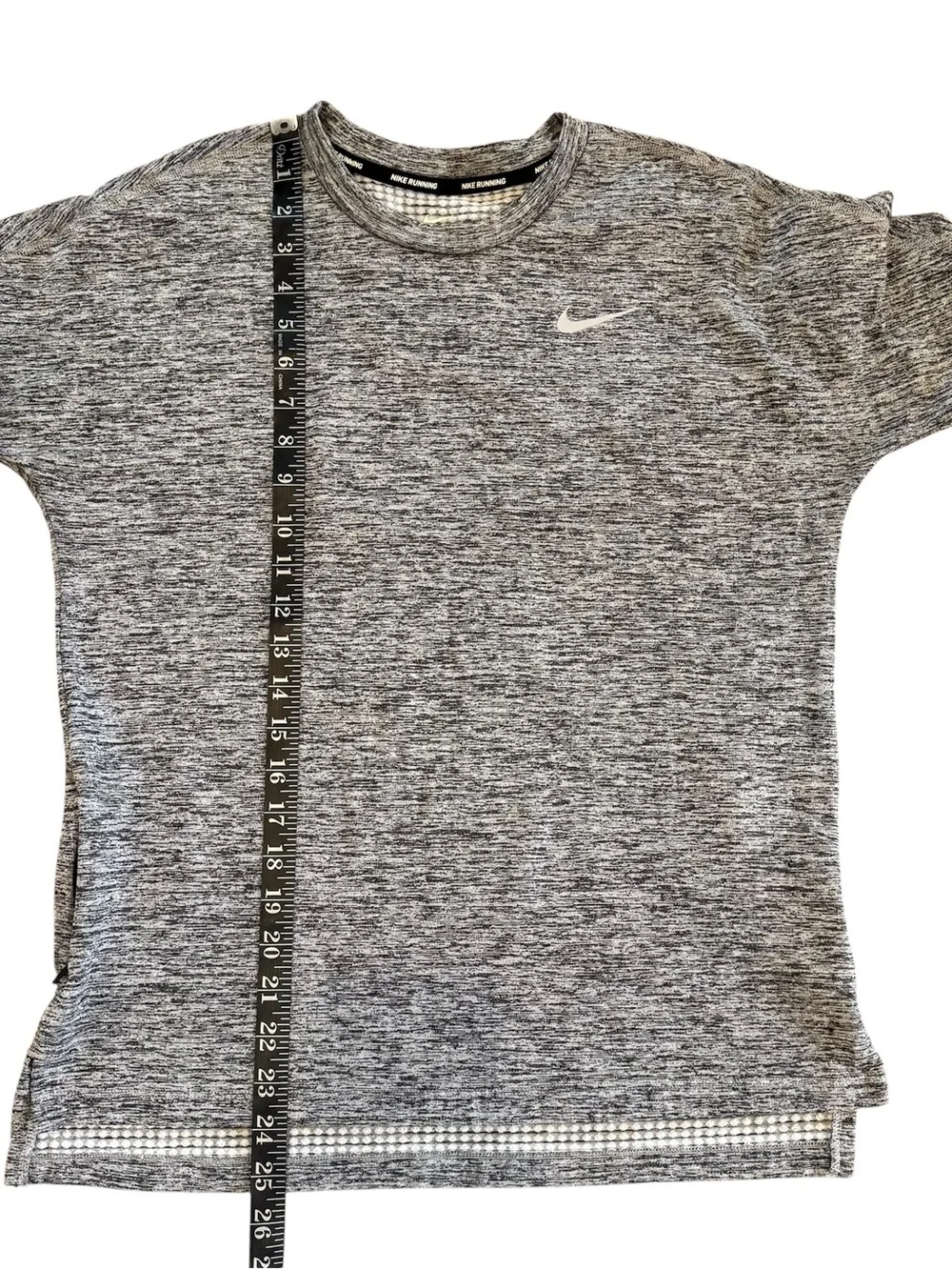 Nike Running Dri Fit Women's Long-Sleeve Black Gray Performance Athletic Top S